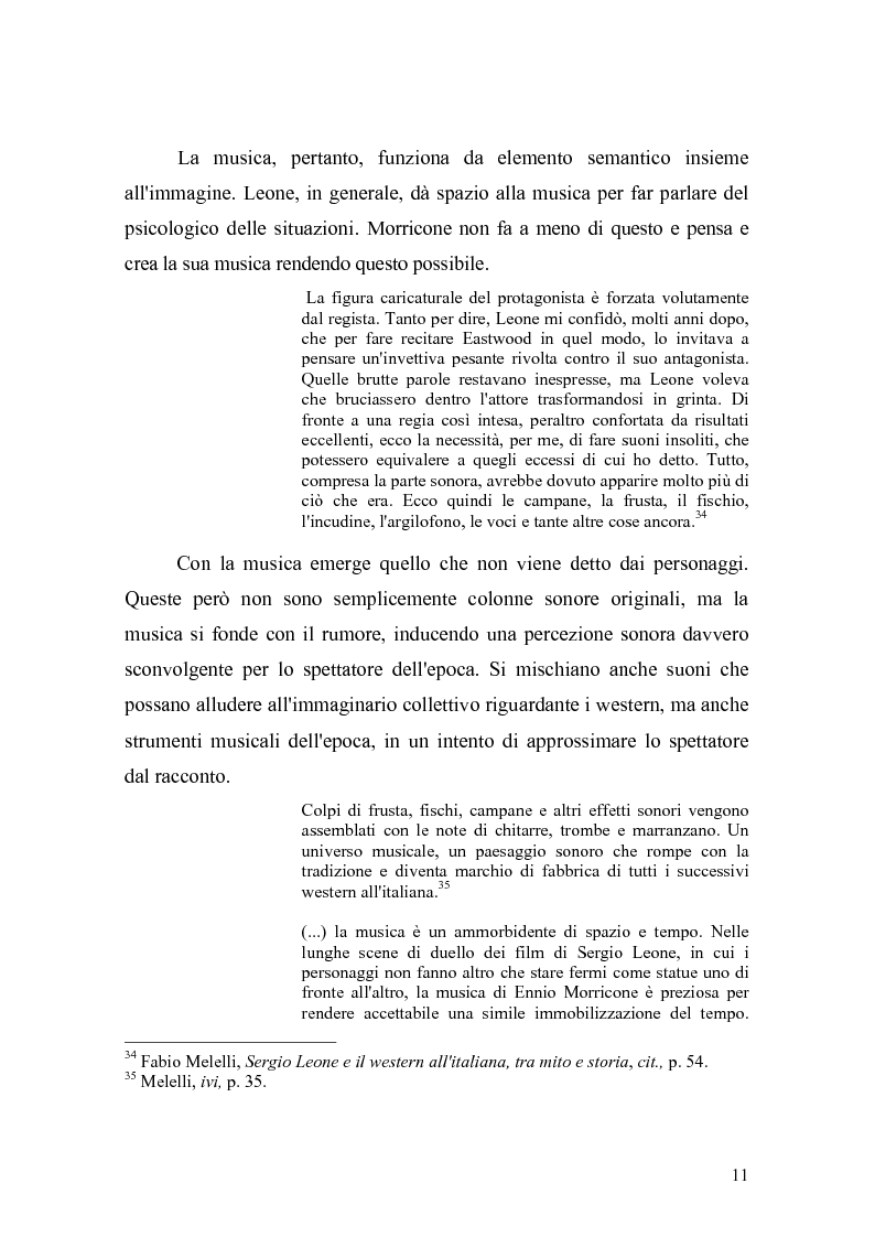 Anteprima della tesi: Musica Filmica Narrativa - Il rapporto tra musica e immagine nella trilogia del dollaro di Sergio Leone, Pagina 12