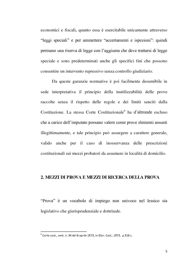 Anteprima della tesi: Sequestro probatorio e processo penale, Pagina 6