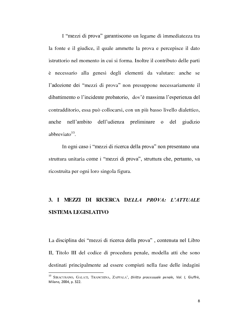 Anteprima della tesi: Sequestro probatorio e processo penale, Pagina 9
