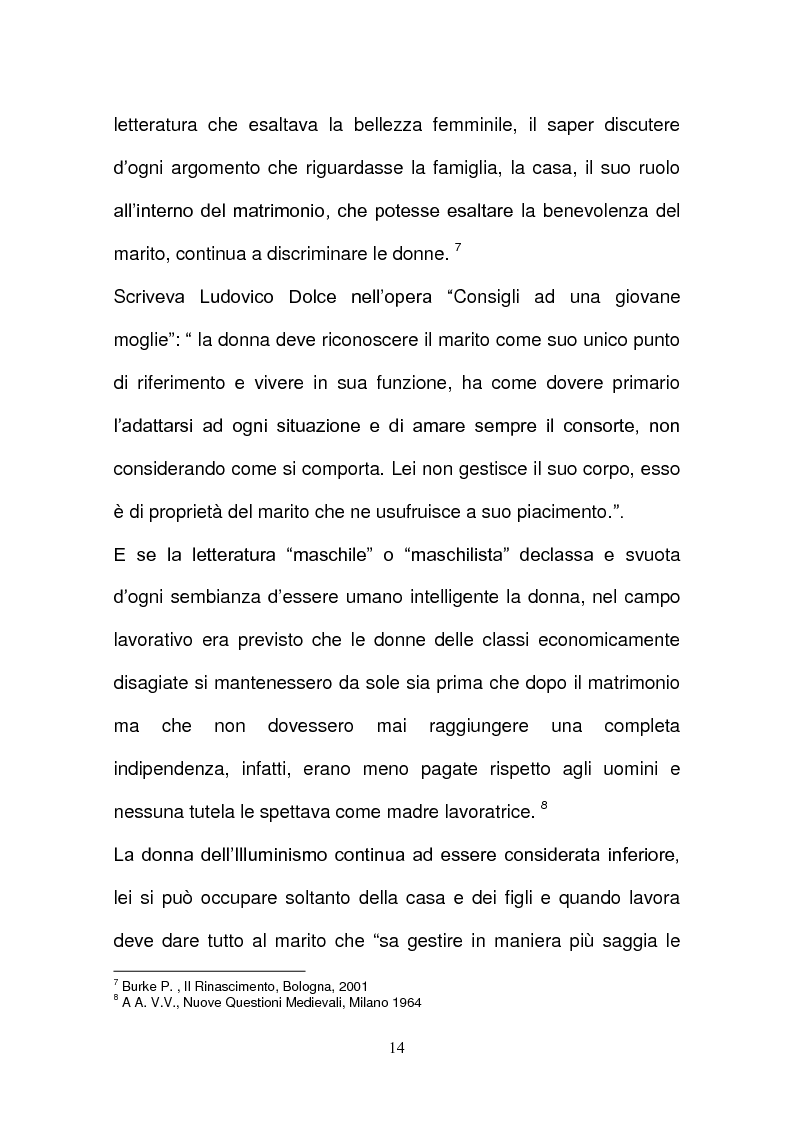 Anteprima della tesi: L’evoluzione della tutela della lavoratrice madre nel mondo del lavoro., Pagina 11