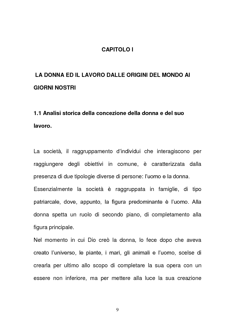 Anteprima della tesi: L’evoluzione della tutela della lavoratrice madre nel mondo del lavoro., Pagina 6