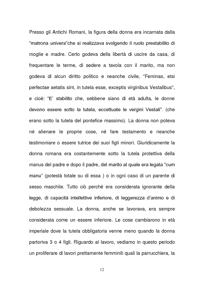 Anteprima della tesi: L’evoluzione della tutela della lavoratrice madre nel mondo del lavoro., Pagina 9
