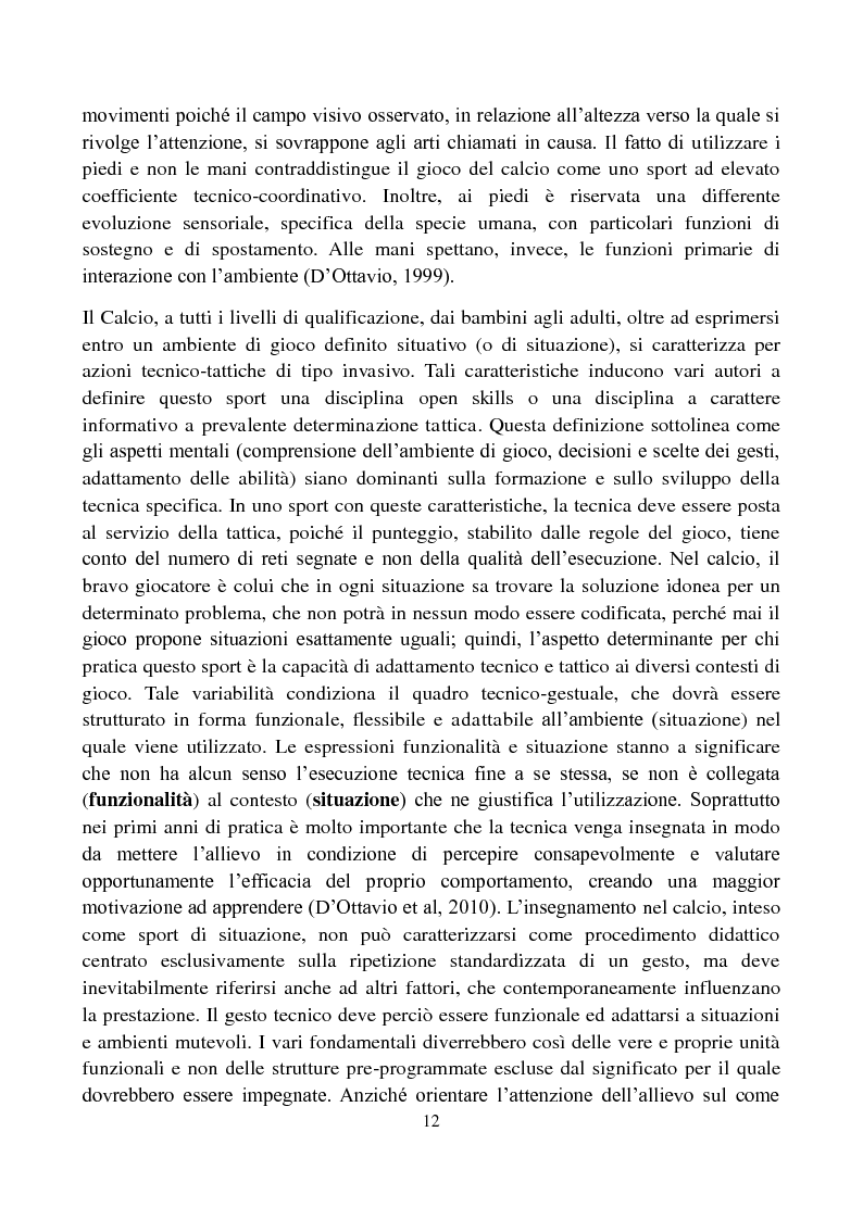 Anteprima della tesi: Il metodo Coerver Coaching applicato ai calciatori della categoria Esordienti, Pagina 10