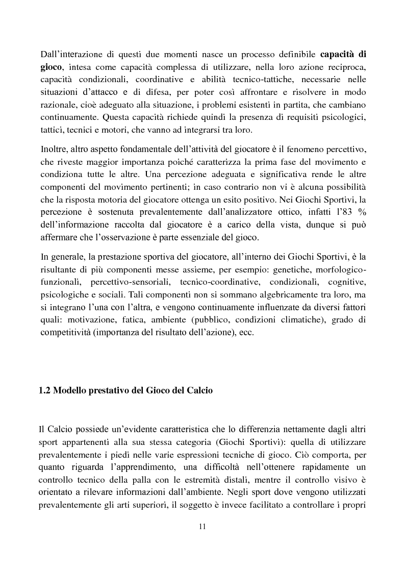 Anteprima della tesi: Il metodo Coerver Coaching applicato ai calciatori della categoria Esordienti, Pagina 9