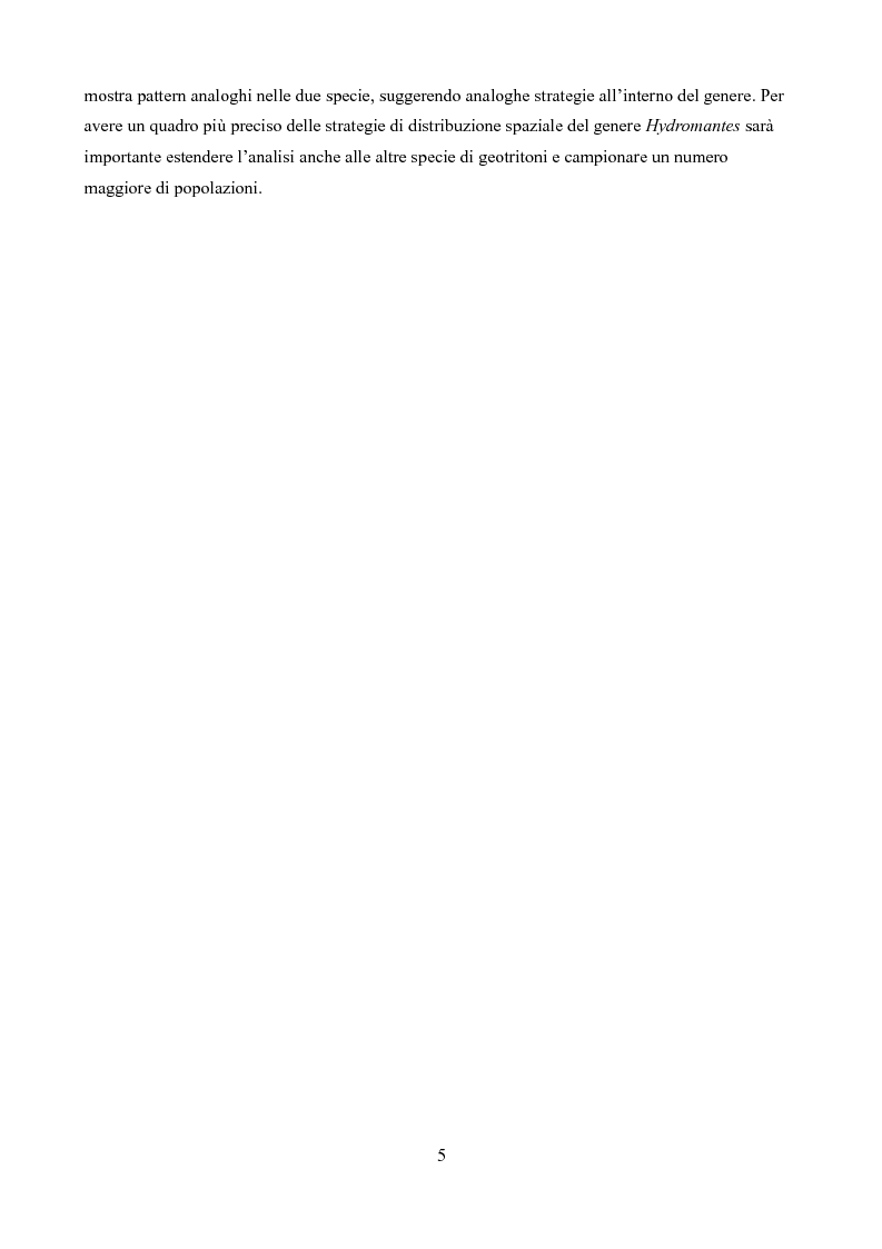Anteprima della tesi: Caratteristiche delle Grotte e Distribuzione dei Geotritoni
(Hydromantes italicus, Amphibia) sull'Appennino Toscano, Pagina 3
