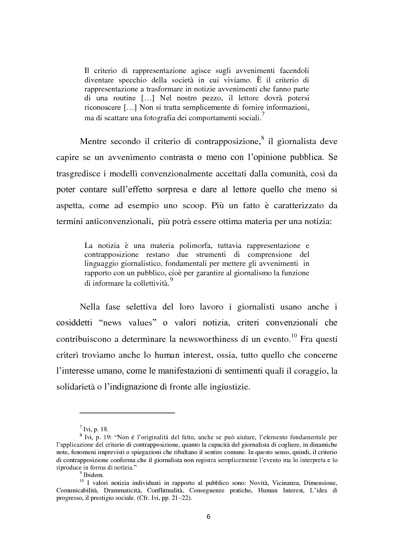 Anteprima della tesi: Dalla notizia al romanzo: volti diversi della cronaca nera, Pagina 6