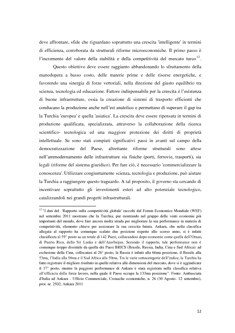 Anteprima della tesi: Il trattamento degli investimenti diretti esteri in Turchia con particolare riferimento agli investitori italiani, Pagina 10