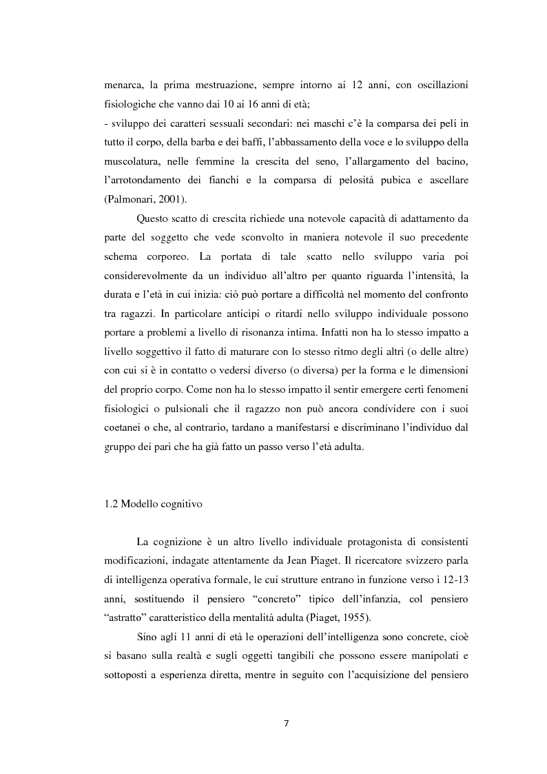 Anteprima della tesi: Compiti evolutivi dei nuovi adolescenti: alla ricerca dell'identità nella società contemporanea, Pagina 6