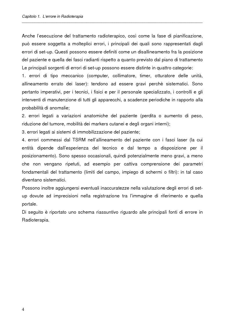 Anteprima della tesi: Impatto dell'IGRT nel trattamento del carcinoma prostatico: analisi degli errori di set-up e valutazioni dosimetriche, Pagina 3
