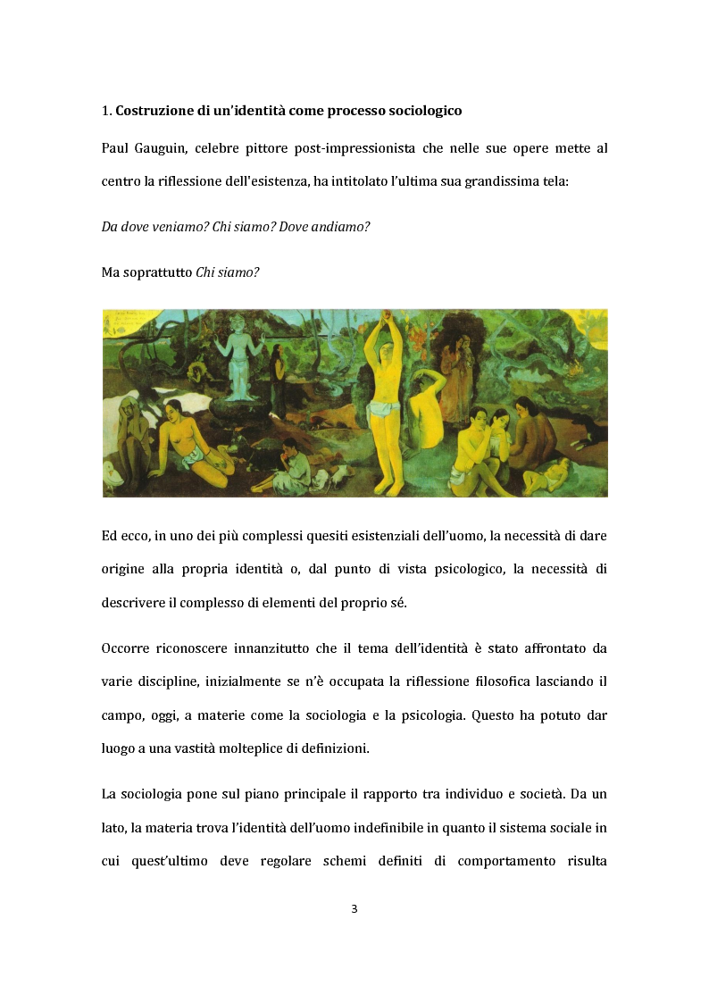 Anteprima della tesi: Identità nel Web: internauti in rotta verso nuovi sé., Pagina 4