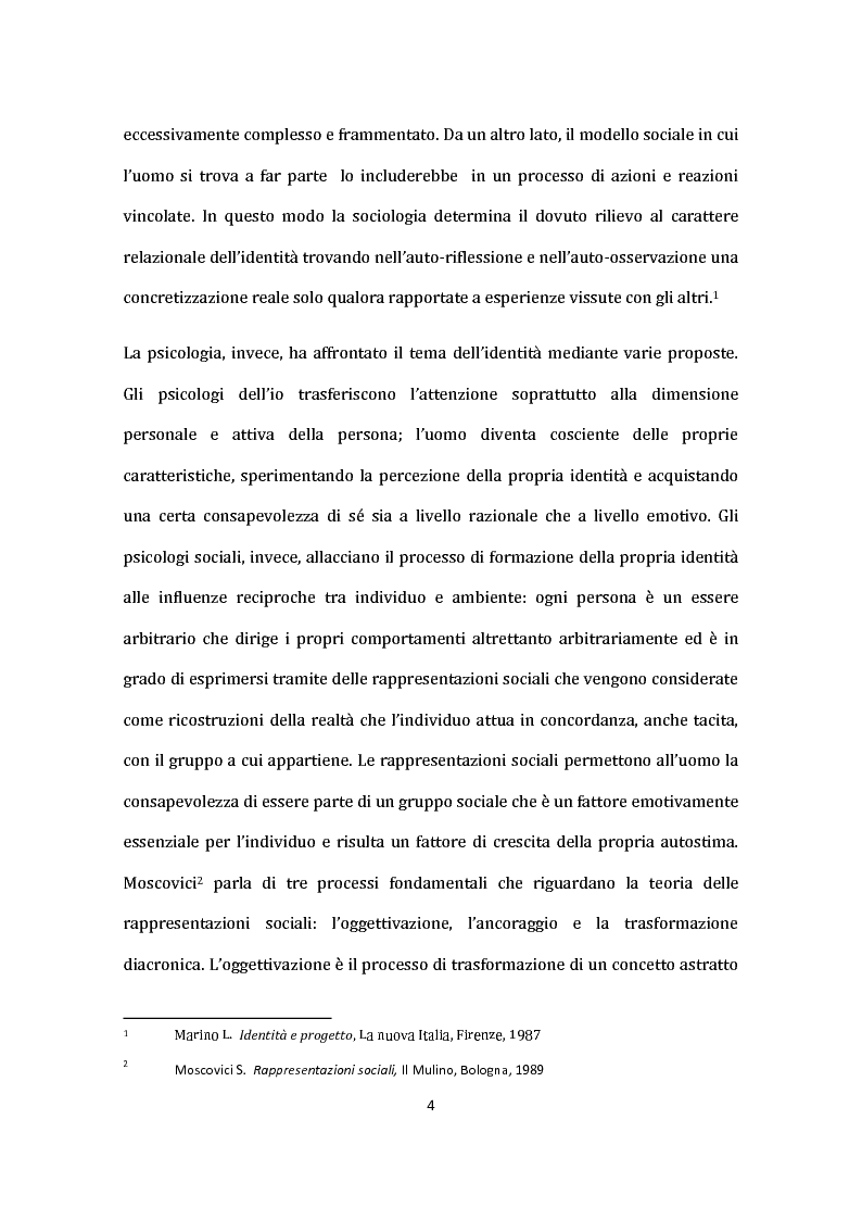 Anteprima della tesi: Identità nel Web: internauti in rotta verso nuovi sé., Pagina 5