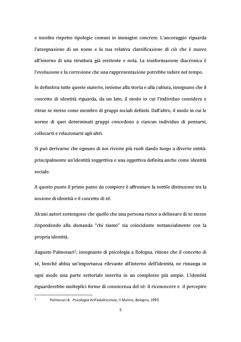Anteprima della tesi: Identità nel Web: internauti in rotta verso nuovi sé., Pagina 6