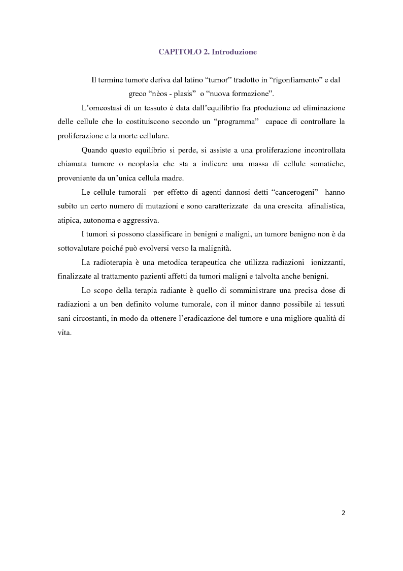 Anteprima della tesi: Tecniche di radioterapia stereotassica - Aggiornamenti tecnici, Pagina 3