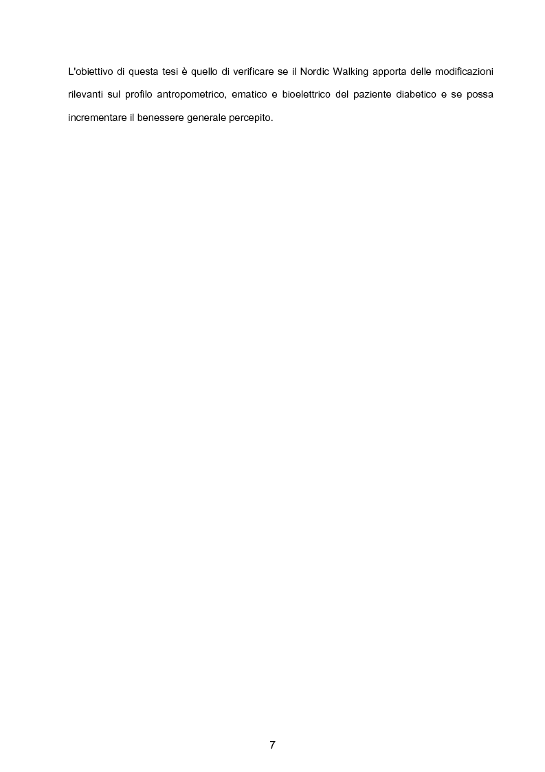 Anteprima della tesi: Efficacia del Nordic Walking sul profilo metabolico e antropometrico di un gruppo di donne con diabete di tipo II., Pagina 3