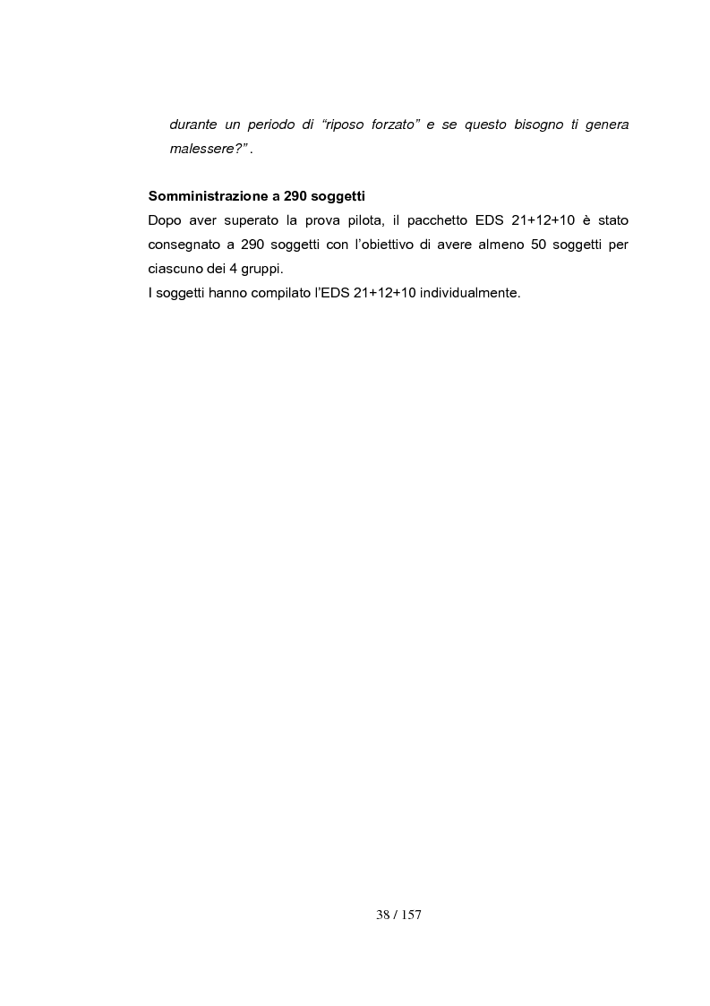 Anteprima della tesi: Dipendenza da esercizio fisico: come riconoscerla, come intervenire. Somministrazione di test a 4 gruppi sperimentali, Pagina 8