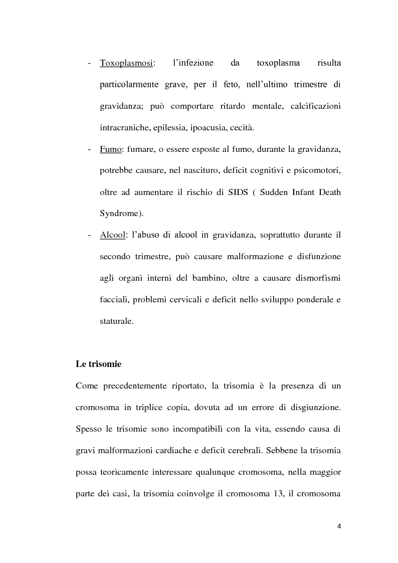 Anteprima della tesi: Patogenesi molecolare della Sindrome di Down, Pagina 5