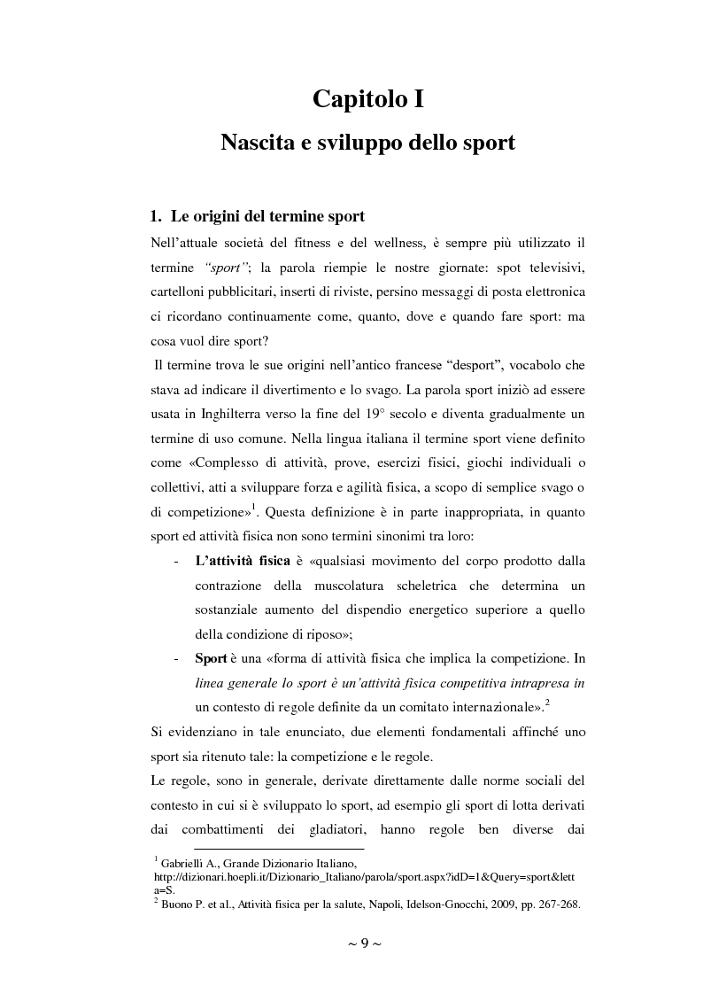 Anteprima della tesi: Lo sport: mezzo privilegiato nell'integrazione sociale del diversamente abile. Un'indagine esplorativa, Pagina 5