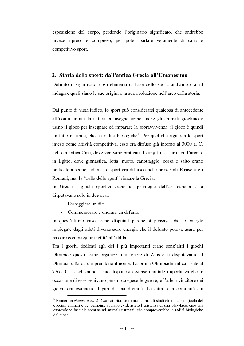 Anteprima della tesi: Lo sport: mezzo privilegiato nell'integrazione sociale del diversamente abile. Un'indagine esplorativa, Pagina 7