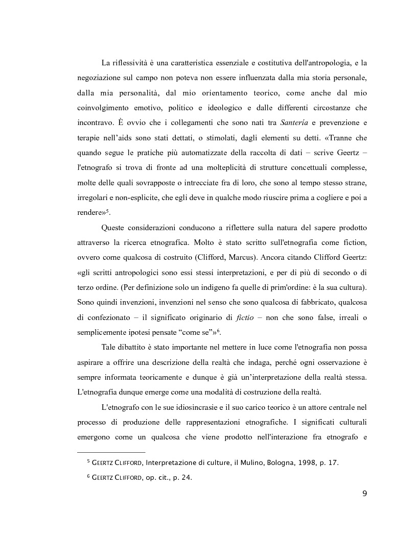 Anteprima della tesi: Esperienza di malattia e percorsi terapeutici nella Santería cubana riguardo all'HIV/aids. Una prospettiva di antropologia visuale., Pagina 5