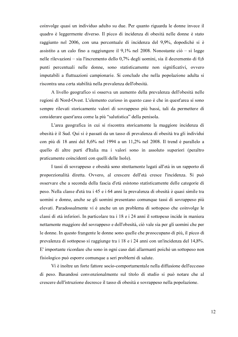 Anteprima della tesi: Sovrappeso e obesità: implicazioni etiche, Pagina 10