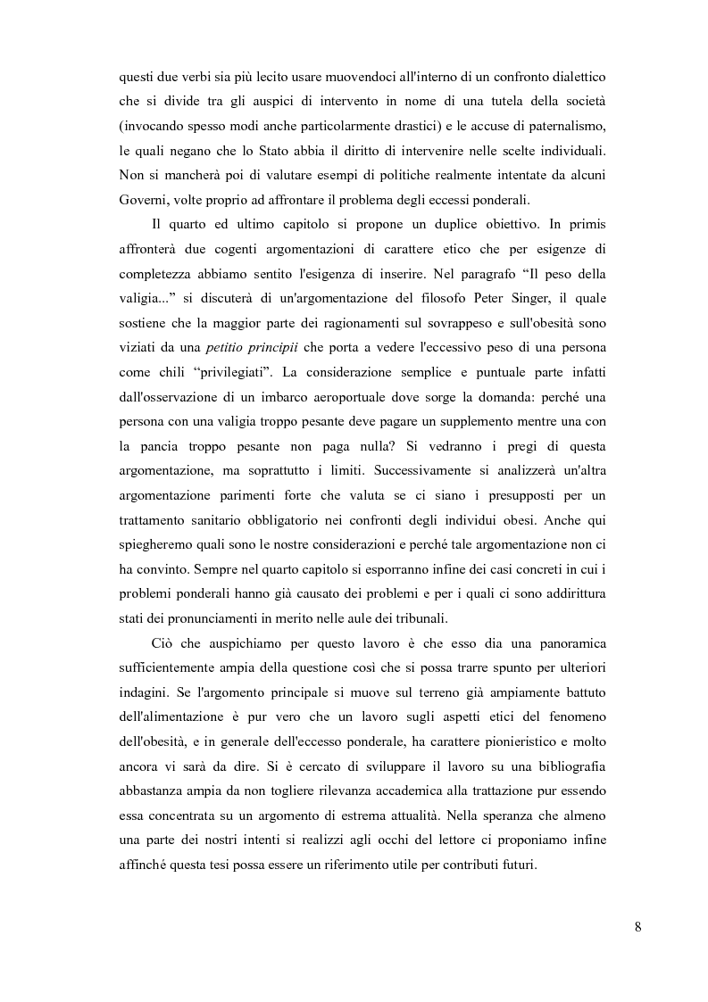 Anteprima della tesi: Sovrappeso e obesità: implicazioni etiche, Pagina 6
