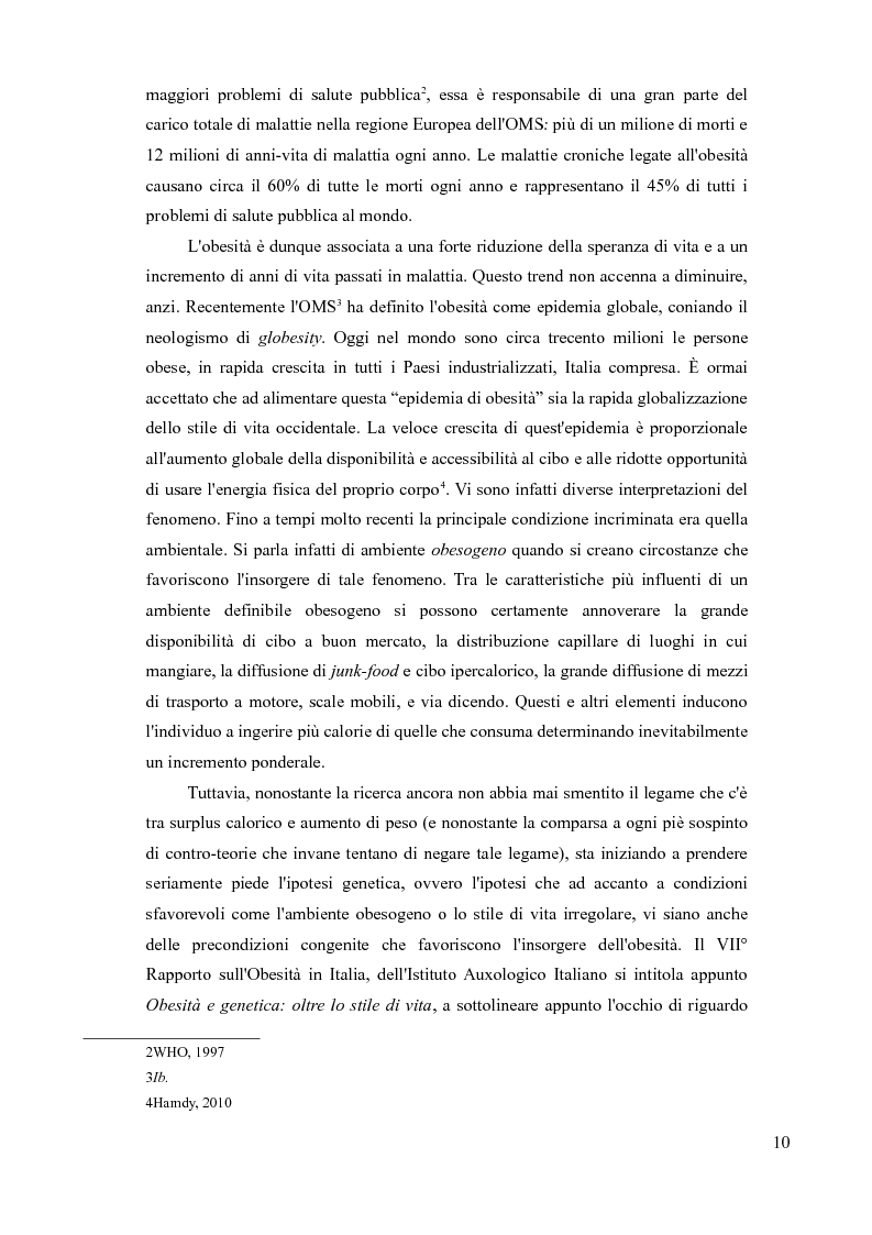 Anteprima della tesi: Sovrappeso e obesità: implicazioni etiche, Pagina 8