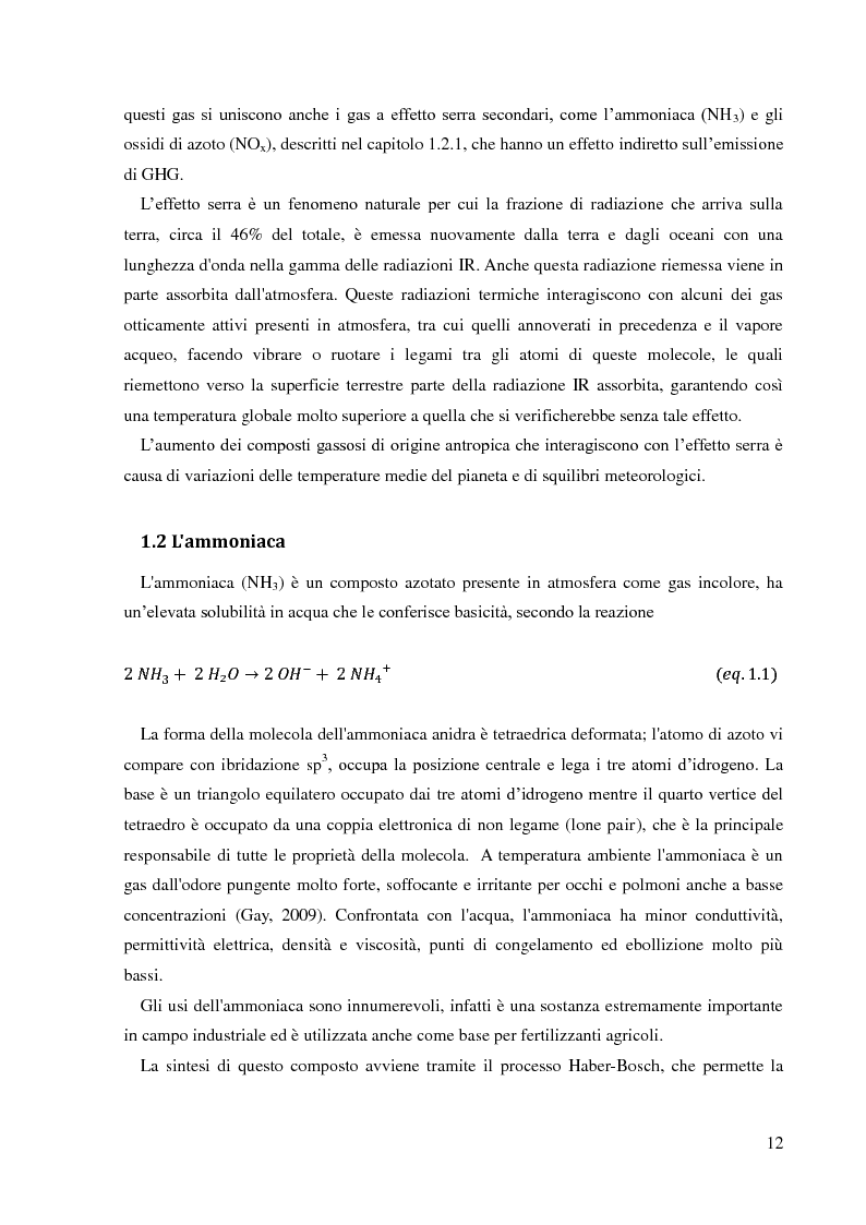 Anteprima della tesi: Emissioni di NH3 a seguito della distribuzione di liquame: valutazione delle strategie di mitigazione, Pagina 9
