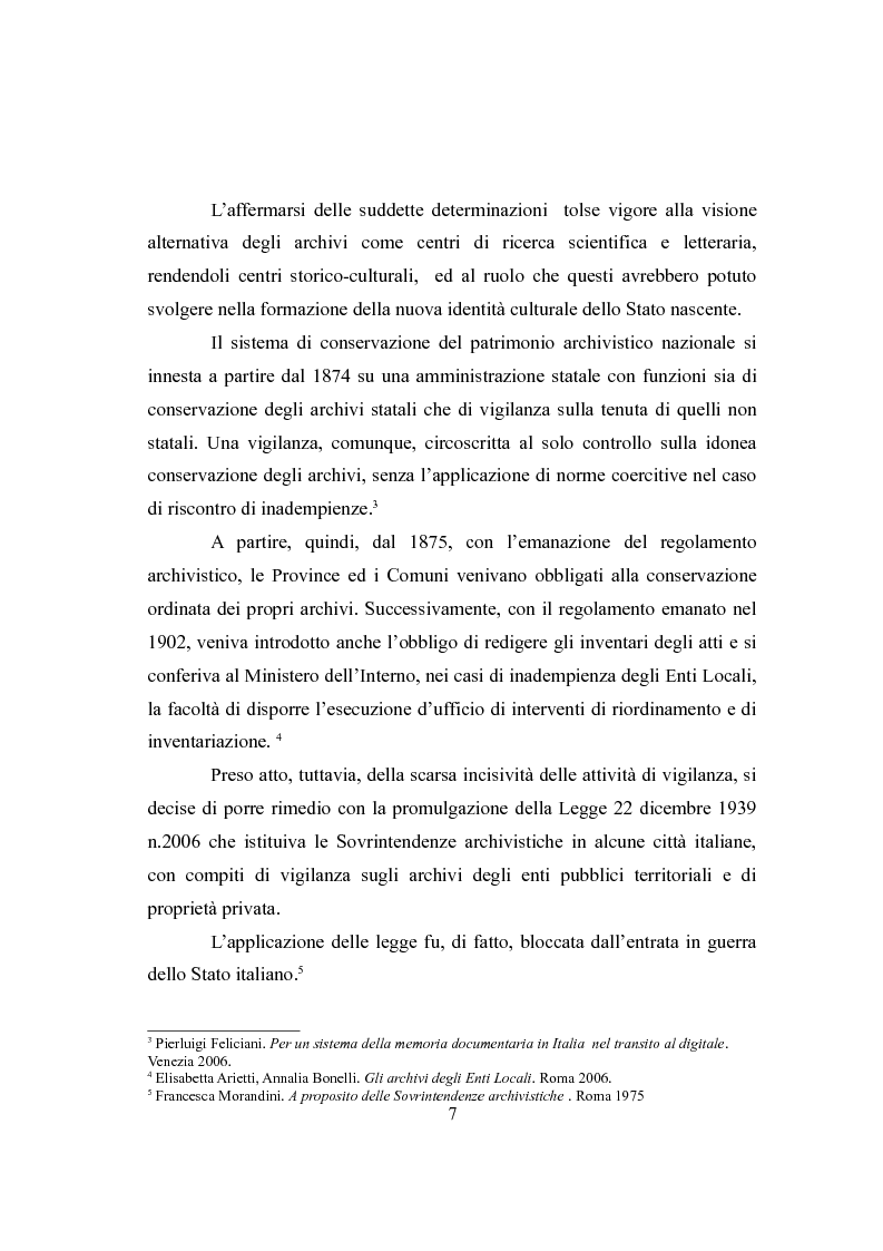 Anteprima della tesi: L'Archivio Scolastico. Un caso particolare: la Scuola Media Statale ''Michele Cipolla'', Pagina 4