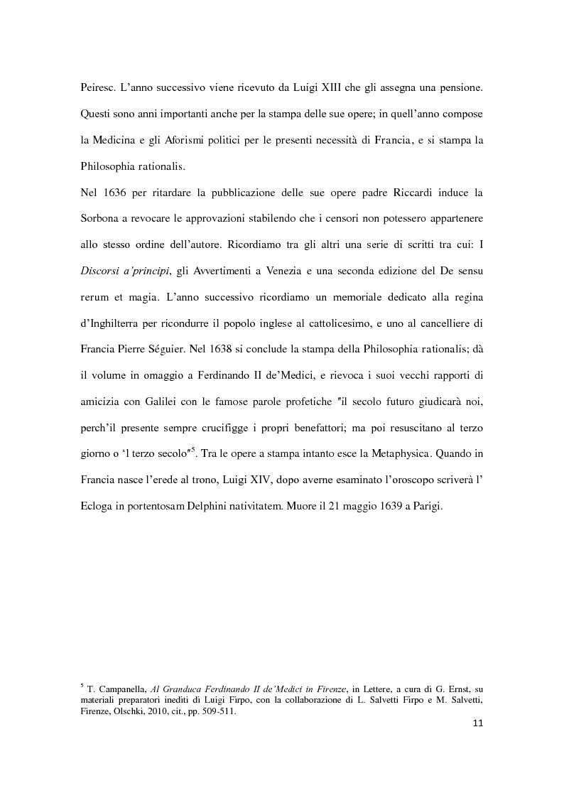 Anteprima della tesi: Machiavellismo e antimachiavellismo nel pensiero di Campanella, Pagina 10