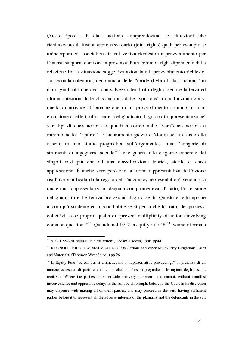 Anteprima della tesi: L'azione collettiva risarcitoria e restitutoria: profili comparatistici, Pagina 11