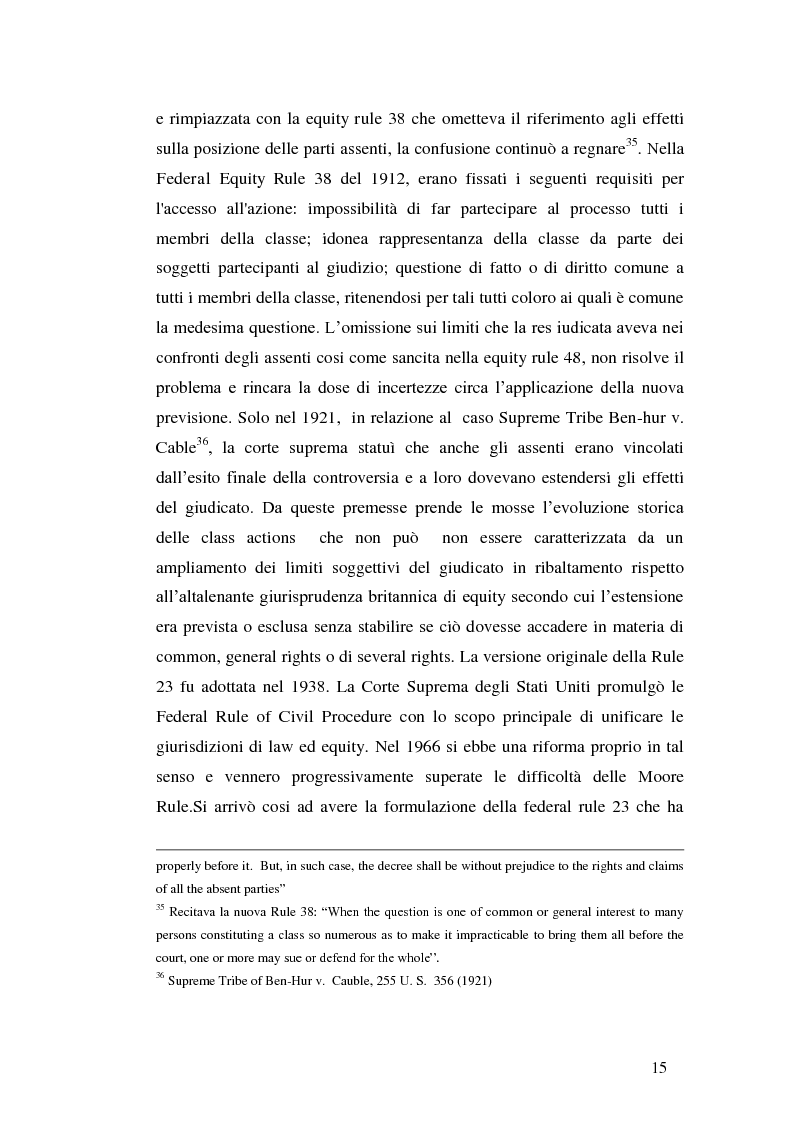 Anteprima della tesi: L'azione collettiva risarcitoria e restitutoria: profili comparatistici, Pagina 12