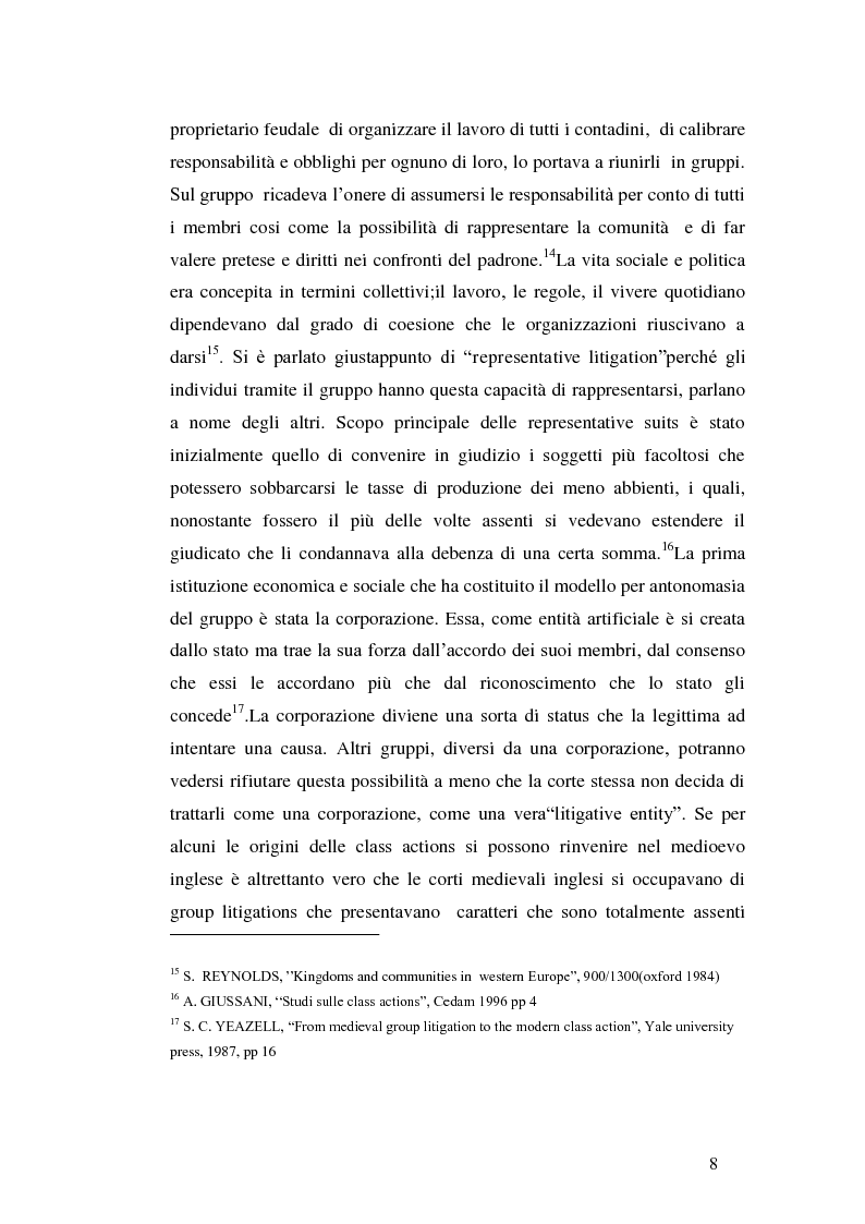 Anteprima della tesi: L'azione collettiva risarcitoria e restitutoria: profili comparatistici, Pagina 5
