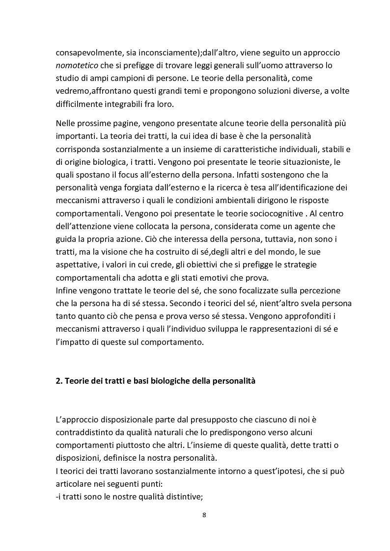 Anteprima della tesi: Personalità e aggressività nella prestazione sportiva: uno studio sperimentale, Pagina 7