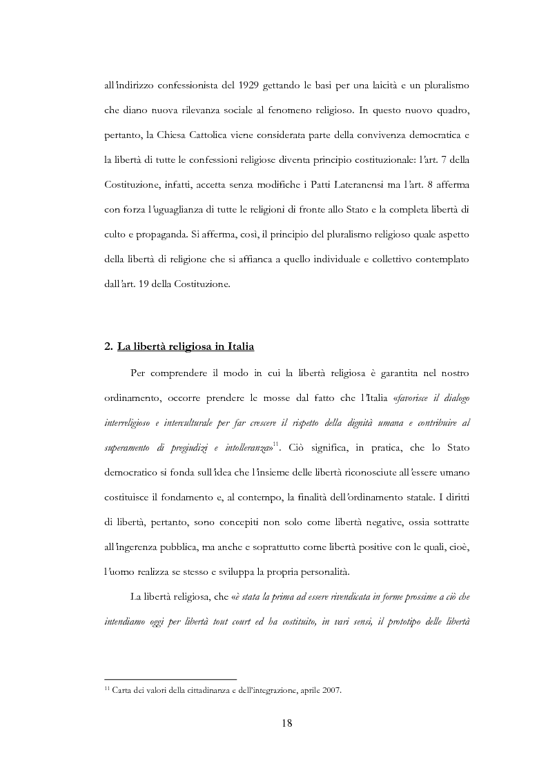 Anteprima della tesi: La libertà religiosa del minore, Pagina 11
