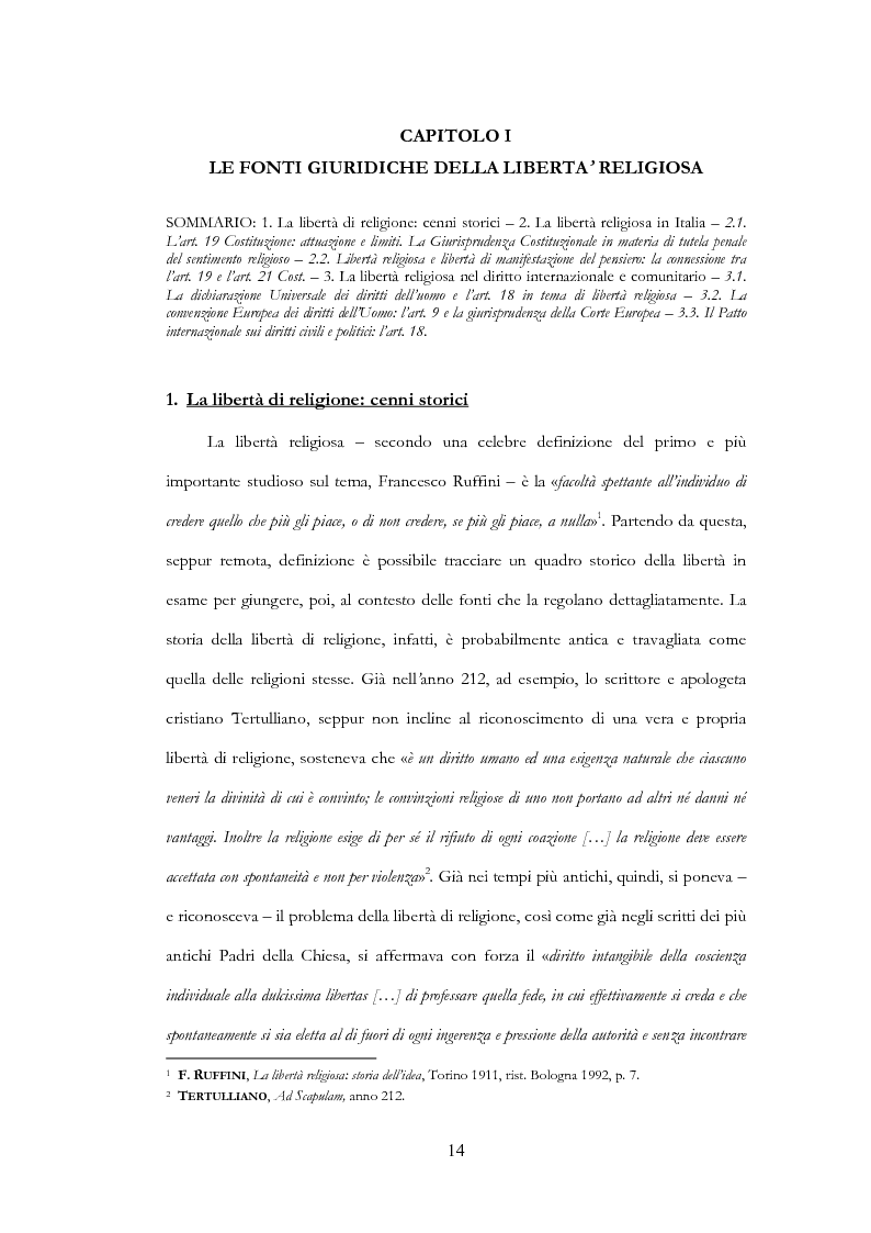 Anteprima della tesi: La libertà religiosa del minore, Pagina 7