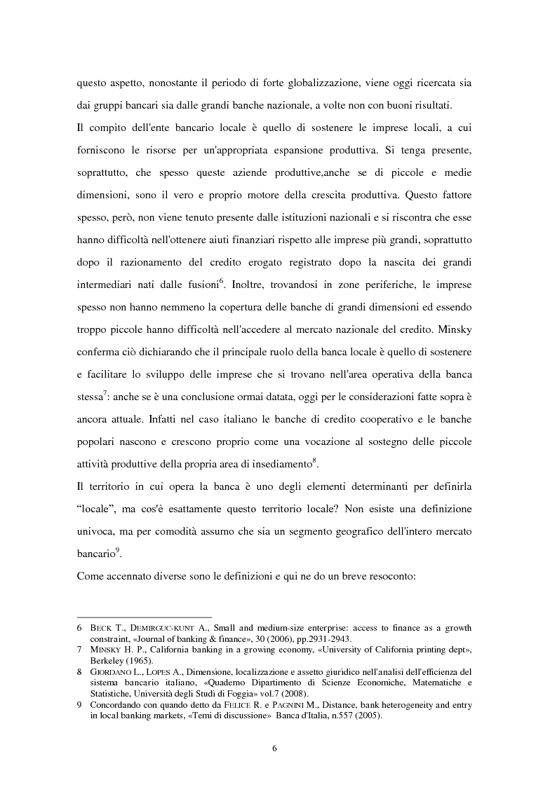 Anteprima della tesi: La riconfigurazione di una banca locale in una banca globale: il caso di Banca Popolare Friuladria, Pagina 5