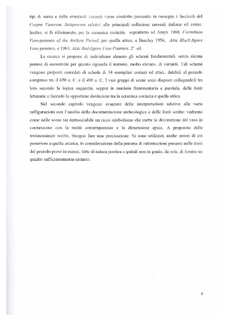 Anteprima della tesi: Scene con guerrieri nella ceramografia corinzia ed attica di età arcaica, Pagina 3