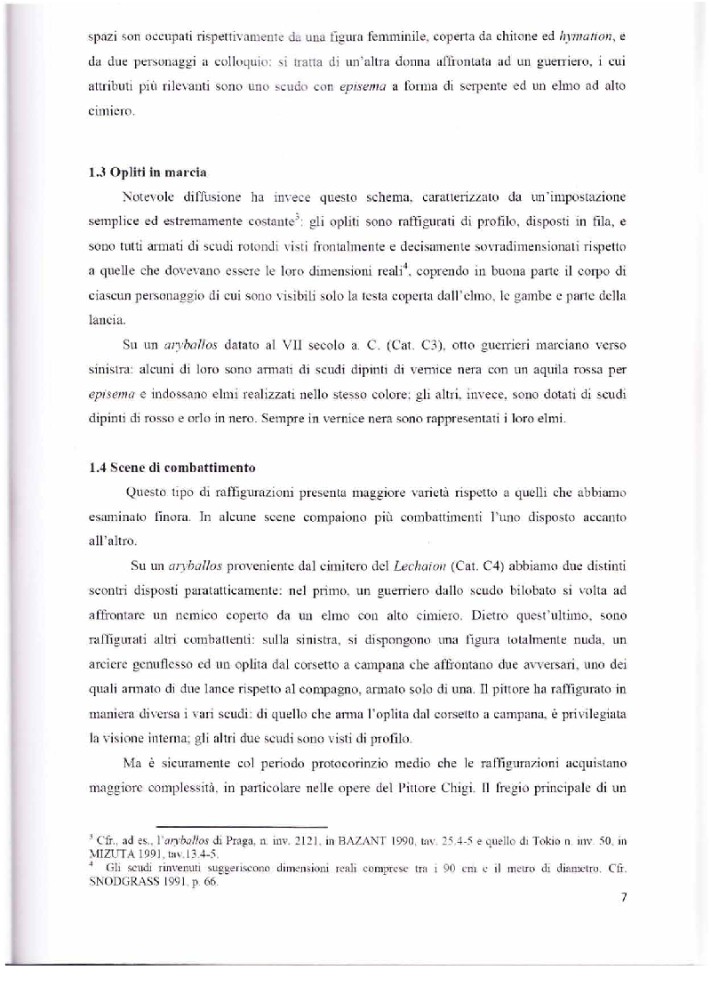 Anteprima della tesi: Scene con guerrieri nella ceramografia corinzia ed attica di età arcaica, Pagina 6