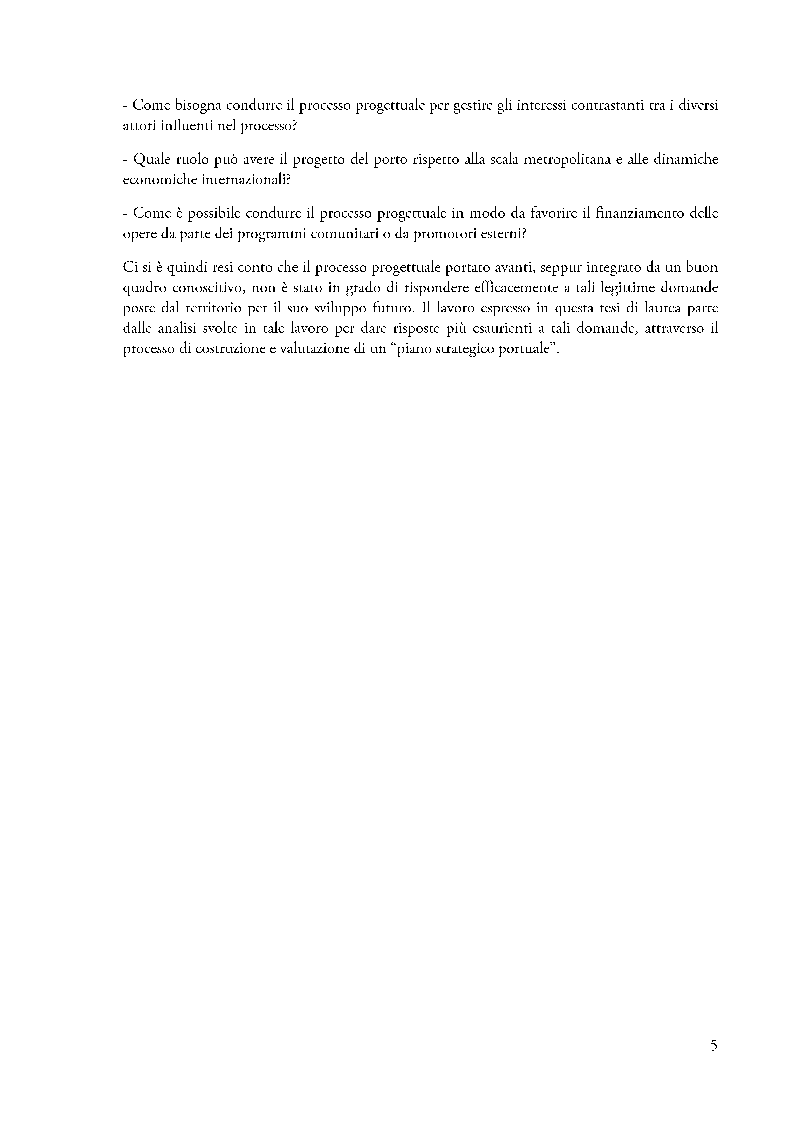 Anteprima della tesi: Piano strategico e valutazione, una proposta per la marina di Cascais, Pagina 4