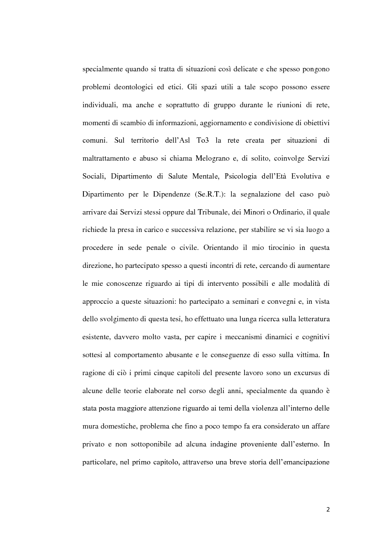Anteprima della tesi: Abuso, maltrattamento e genitorialità a rischio: studio sul lavoro di rete a livello territoriale, Pagina 3