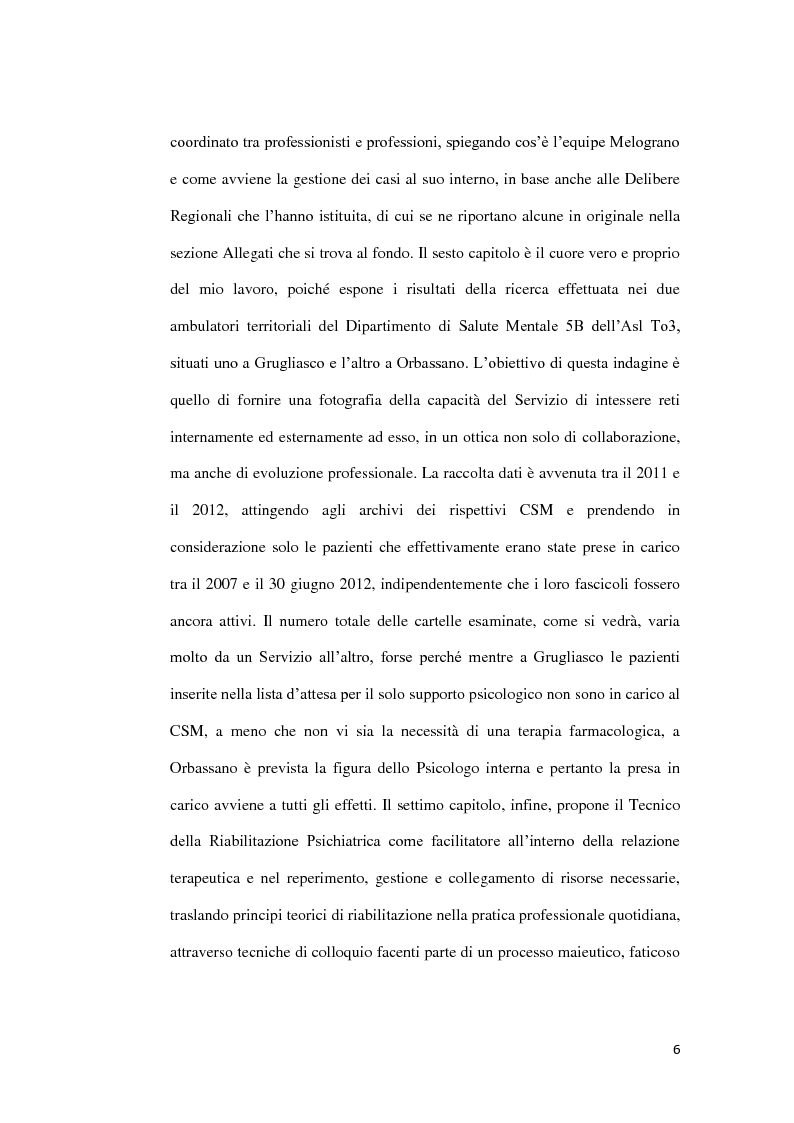 Anteprima della tesi: Abuso, maltrattamento e genitorialità a rischio: studio sul lavoro di rete a livello territoriale, Pagina 7
