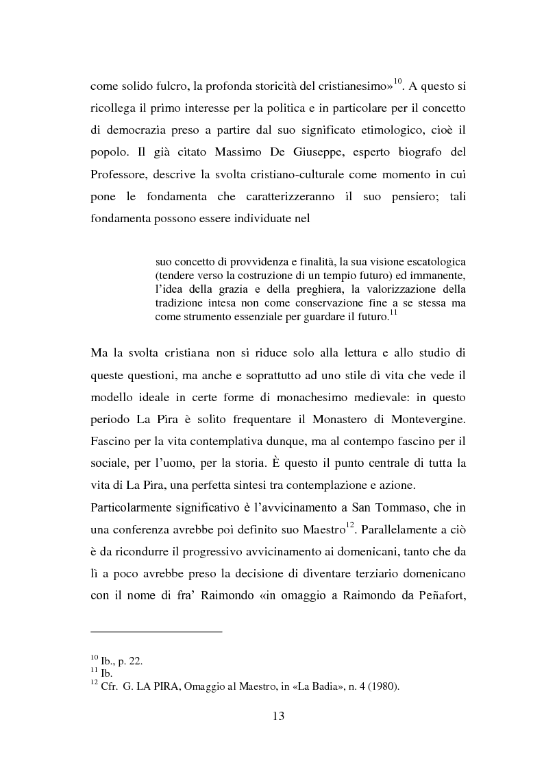 Anteprima della tesi: La visione della persona umana nel pensiero di Giorgio La Pira, Pagina 12