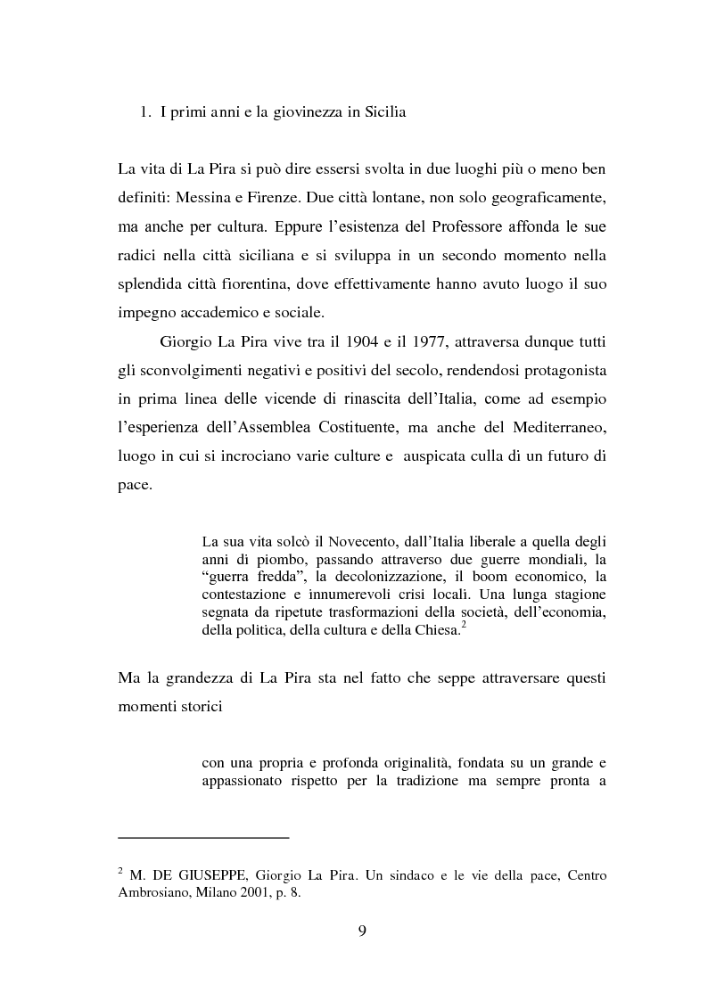Anteprima della tesi: La visione della persona umana nel pensiero di Giorgio La Pira, Pagina 8