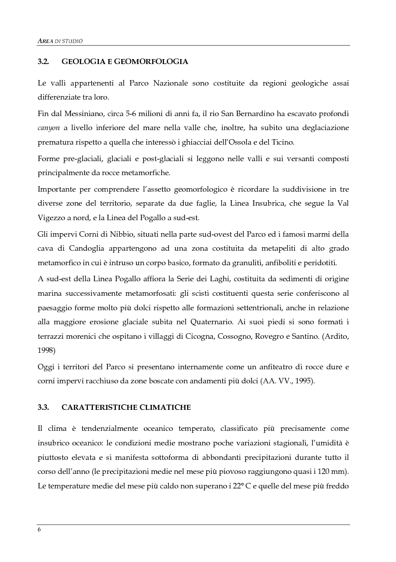 Anteprima della tesi: Monitoraggio della popolazione di Camoscio delle Alpi (Rupicapra rupicapra rupicapra) nel parco nazionale della Val Grande, Pagina 6