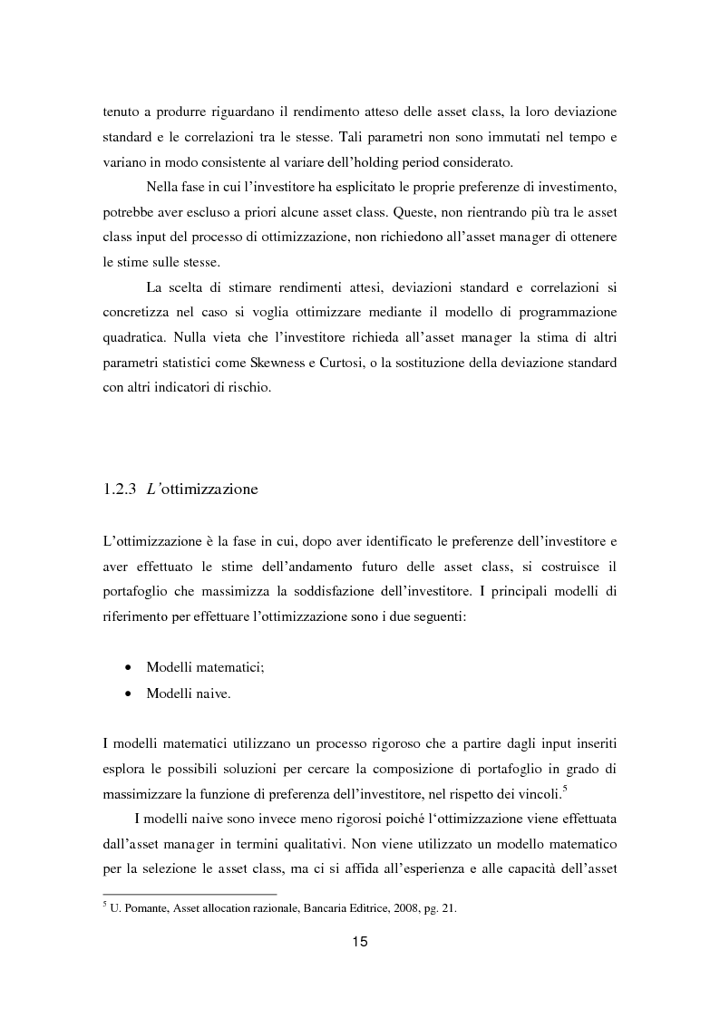 Anteprima della tesi: Putting Markowitz Theory at Work, Pagina 10