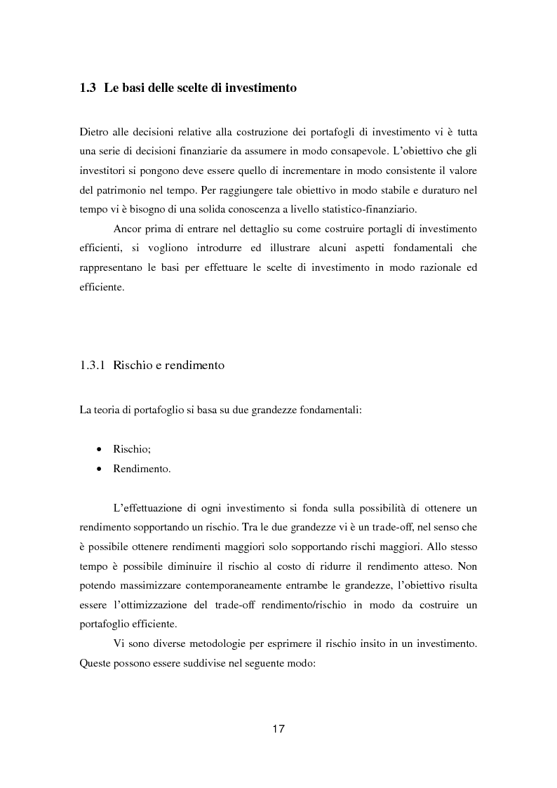 Anteprima della tesi: Putting Markowitz Theory at Work, Pagina 12