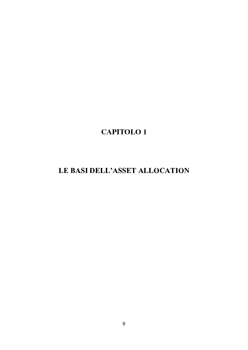 Anteprima della tesi: Putting Markowitz Theory at Work, Pagina 4