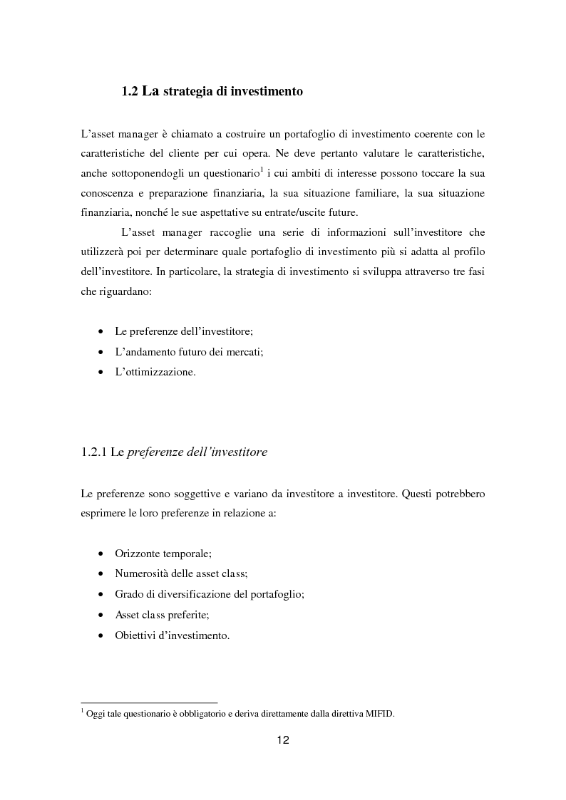 Anteprima della tesi: Putting Markowitz Theory at Work, Pagina 7