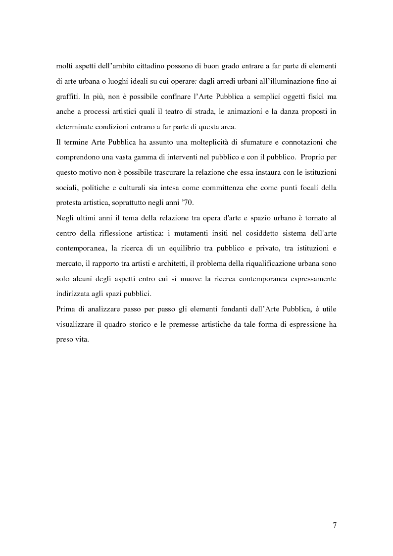 Anteprima della tesi: Arte pubblica, intorno a Campo Urbano, Pagina 7