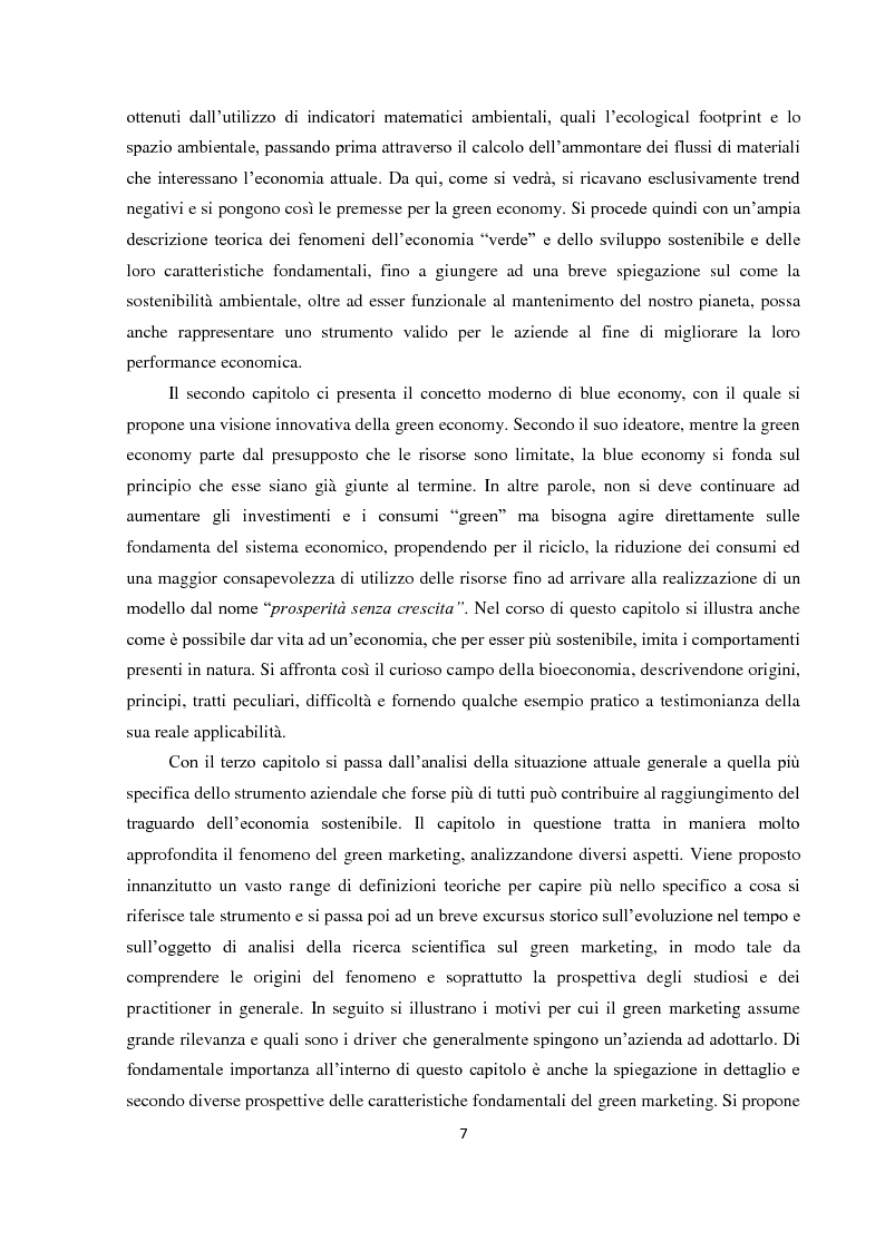 Anteprima della tesi: Tra green economy e blue economy: analisi teorica ed empirica sulla diffusione del green marketing e delle pratiche “verdi” in generale, Pagina 4